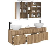 Vonios spintos komplektas 4 pcs Artisano ąžuolo