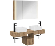 Vonios spintos komplektas 4 pcs Artisano ąžuolo