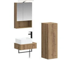 Vonios spintos komplektas 4 pcs Artisano ąžuolo