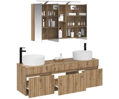 Vonios spintos komplektas 4 pcs Artisano ąžuolo