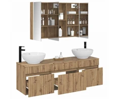 Vonios spintos komplektas 4 pcs Artisano ąžuolo