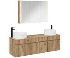 Vonios spintos komplektas 4 pcs Artisano ąžuolo