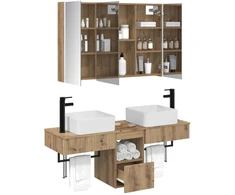 Vonios spintos komplektas 4 pcs Artisano ąžuolo