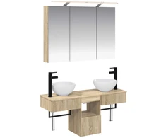 Vonios spintos komplektas 4 pcs Sonoma ąžuolas