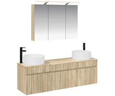 Vonios spintos komplektas 4 pcs Sonoma ąžuolas