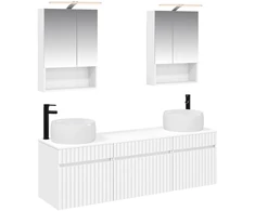 Vonios spintos komplektas 5 pcs Balta 50 x 14,5 x 70 cm
