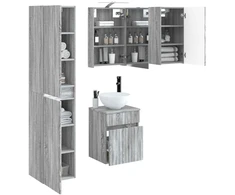 Vonios spintos komplektas 5 pcs Pilka Sonoma