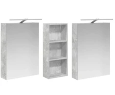Vonios spintos komplektas 3 vnt. 130 x 14,5 x 70 cm