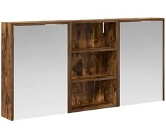 Vonios spintos komplektas su lentyna 3 pcs 126 x 16 x 62.5 cm