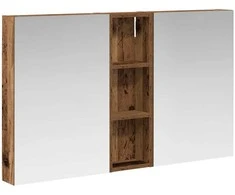 Vonios spintos komplektas su lentyna 3 pcs 100 x 10,5 x 60,5 cm