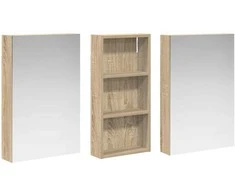 Vonios spintos komplektas su lentyna 3 pcs 110 x 10,5 x 60,5 cm