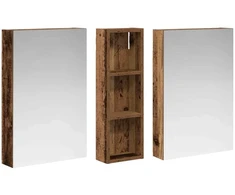 Vonios spintos komplektas 3 vnt. 100 x 10,5 x 60,5 cm
