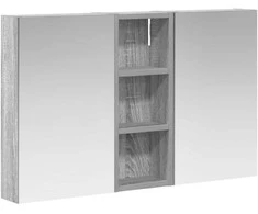Vonios spintos komplektas su lentyna 3 pcs 80 x 10,5 x 50 cm