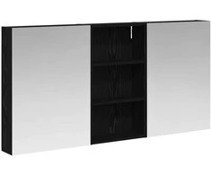 Vonios spintos komplektas su lentyna 3 pcs 140 x 14,5 x 70 cm