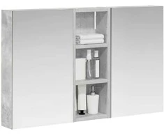 Vonios spintos komplektas su lentyna 3 pcs 80 x 10,5 x 50 cm