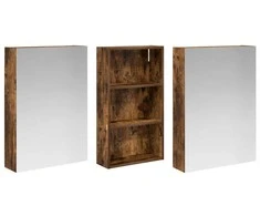 Vonios spintos komplektas su lentyna 3 pcs 140 x 14,5 x 70 cm