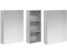 Vonios spintos komplektas su lentyna 3 pcs 130 x 14,5 x 70 cm