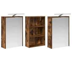 Vonios spintos komplektas 3 vnt. 126 x 16 x 62.5 cm