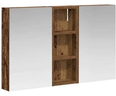 Vonios spintos komplektas su lentyna 3 pcs 80 x 10,5 x 50 cm