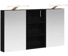Vonios spintos komplektas su lentyna 3 pcs 90 x 10,5 x 50 cm