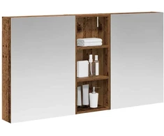 Vonios spintos komplektas su lentyna 3 pcs 130 x 14,5 x 70 cm