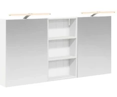 Vonios spintos komplektas su lentyna 3 pcs 140 x 14,5 x 70 cm