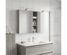 Vonios spintos komplektas su lentyna 3 pcs 120 x 14,5 x 70 cm