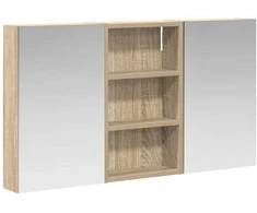 Vonios spintos komplektas su lentyna 3 pcs 90 x 10,5 x 50 cm