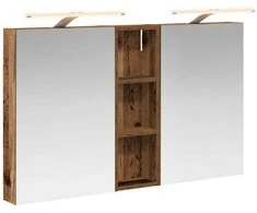 Vonios spintos komplektas su lentyna 3 pcs 100 x 10,5 x 60,5 cm