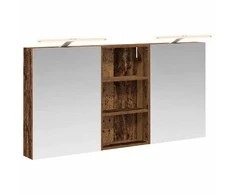 Vonios spintos komplektas su lentyna 3 pcs 140 x 14,5 x 70 cm