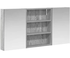 Vonios spintos komplektas su lentyna 3 pcs 100 x 10,5 x 50 cm