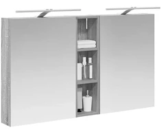 Vonios spintos komplektas su lentyna 3 pcs 120 x 14,5 x 70 cm