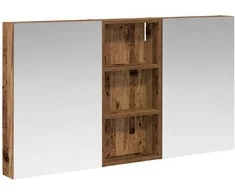 Vonios spintos komplektas su lentyna 3 pcs 110 x 10,5 x 60,5 cm