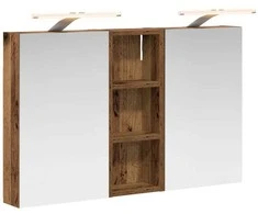 Vonios spintos komplektas su lentyna 3 pcs 80 x 10,5 x 50 cm