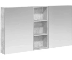 Vonios spintos komplektas su lentyna 3 pcs 130 x 14,5 x 70 cm