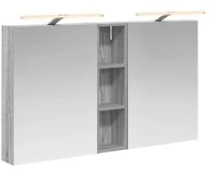 Vonios spintos komplektas su lentyna 3 pcs 120 x 14,5 x 70 cm