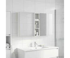 Vonios spintos komplektas su lentyna 3 pcs 120 x 14,5 x 70 cm