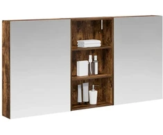 Vonios spintos komplektas su lentyna 3 pcs 140 x 14,5 x 70 cm