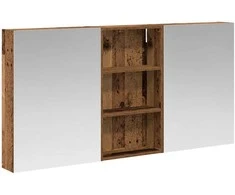 Vonios spintos komplektas su lentyna 3 pcs 140 x 14,5 x 70 cm