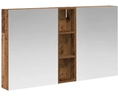 Vonios spintos komplektas su lentyna 3 pcs 120 x 14,5 x 70 cm