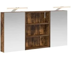 Vonios spintos komplektas su lentyna 3 pcs 100 x 10,5 x 50 cm