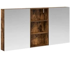 Vonios spintos komplektas su lentyna 3 pcs 140 x 14,5 x 70 cm