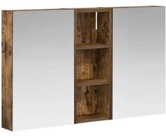 Vonios spintos komplektas su lentyna 3 pcs 80 x 10,5 x 50 cm