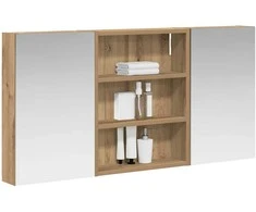 Vonios spintos komplektas su lentyna 3 pcs 100 x 10,5 x 50 cm