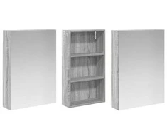Vonios spintos komplektas su lentyna 3 pcs 140 x 14,5 x 70 cm