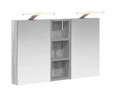 Vonios spintos komplektas su lentyna 3 pcs 80 x 10,5 x 50 cm