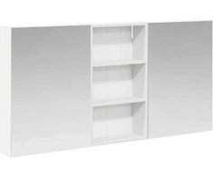 Vonios spintos komplektas su lentyna 3 pcs 140 x 14,5 x 70 cm