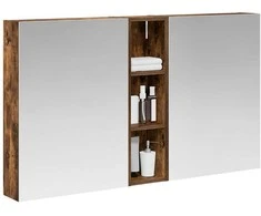 Vonios spintos komplektas su lentyna 3 pcs 120 x 14,5 x 70 cm