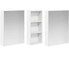 Vonios spintos komplektas su lentyna 3 pcs 130 x 14,5 x 70 cm