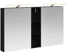 Vonios spintos komplektas su lentyna 3 pcs 120 x 14,5 x 70 cm